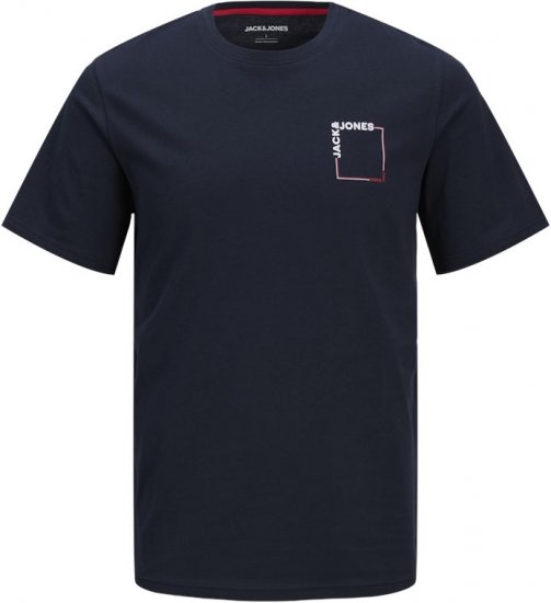 Jack & Jones Verner Crew Neck T-Shirt Blue - Kratke Majice - Moške kratke majice za močnejše postave