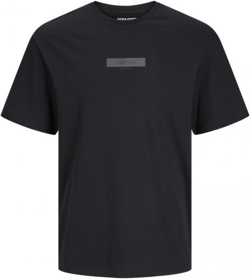 Jack & Jones TAKA T-Shirt Black - Kratke Majice - Moške kratke majice za močnejše postave