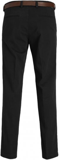 Jack & Jones Ollie Franco Chino Pants with Belt Black - Kavbojke & hlače - Moške Kavbojke in Hlače za Močnejše Postave