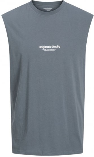 Jack & Jones VESTERBRO Sleeveless T-Shirt Stormy Weather - Kratke Majice - Moške kratke majice za močnejše postave