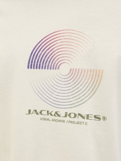 Jack & Jones Calma Crew Neck T-Shirt Sweet Corn - Kratke Majice - Moške kratke majice za močnejše postave
