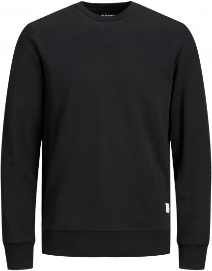 Jack & Jones Basic Sweatshirt Black - Puloverji & jopice - Moški Puloverji & Jopice za Močnejše Postave