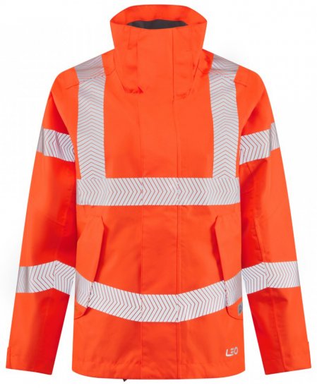 Leo Rosemoor EcoViz 15K Performance+ Breathable Women's Jacket Hi-Vis Orange - Delovne Obleke - 