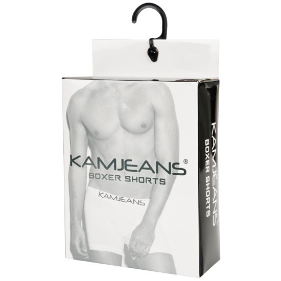 Kam Jeans Boxershorts Black and Navy 2-Pack - Spodnje perilo & kopalne hlače - Moško Spodnje Perilo za močnejše postave