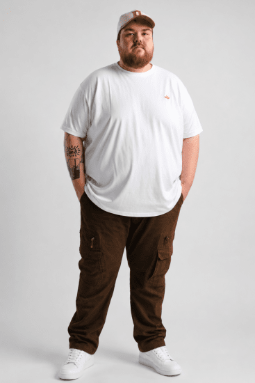 Kam Jeans Cargo pants Khaki - Kavbojke & hlače - Moške Kavbojke in Hlače za Močnejše Postave