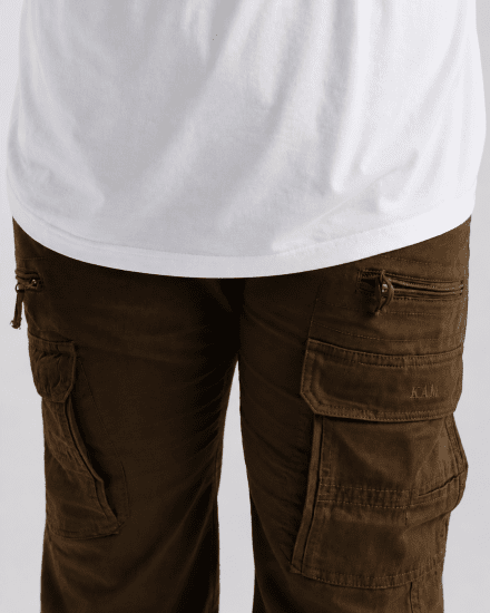 Kam Jeans Cargo pants Khaki - Kavbojke & hlače - Moške Kavbojke in Hlače za Močnejše Postave