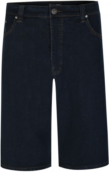 Kam Jeans 101 Stretch Jean Shorts Indigo - Kratke hlače - Moške Kratke Hlače za Močnejše Postave