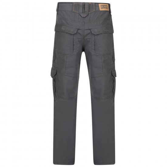 Kam Jeans Cargo pants Grey - Kavbojke & hlače - Moške Kavbojke in Hlače za Močnejše Postave