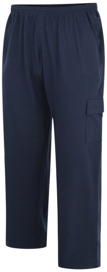Kam Jeans Lightweight Sweatpants with Cargo pocket Navy - Trenirke & kratke trenirke - Moške Trenirke za Močnejše Postave