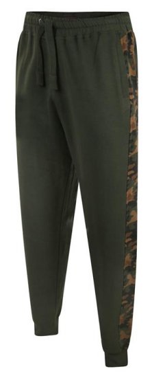 Kam Jeans 236 Camo Print Panelled Joggers Khaki - Trenirke & kratke trenirke - Moške Trenirke za Močnejše Postave