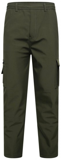 Kam Jeans 245 Softshell hlače z elastičnim pasom kaki - Kavbojke & hlače - Moške Kavbojke in Hlače za Močnejše Postave