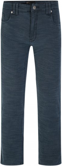 Kam Jeans 264 Slub Weave 5 Pocket Stretch Pants Smokey Blue - Kavbojke & hlače - Moške Kavbojke in Hlače za Močnejše Postave