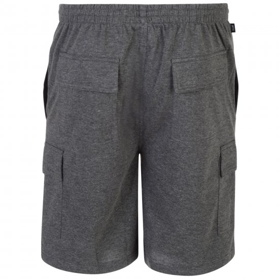 Kam Jeans Cargo Jogger shorts Grey - Trenirke & kratke trenirke - Moške Trenirke za Močnejše Postave