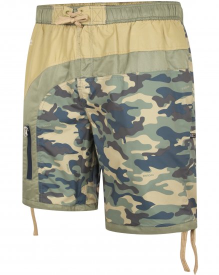 Kam Jeans 3004 Camo Panel Board Swimshorts - Spodnje perilo & kopalne hlače - Moško Spodnje Perilo za močnejše postave