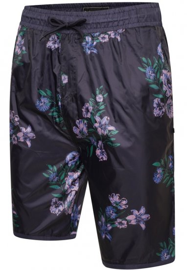 Kam Jeans 3005 Floral Print Swimmers Navy - Spodnje perilo & kopalne hlače - Moško Spodnje Perilo za močnejše postave