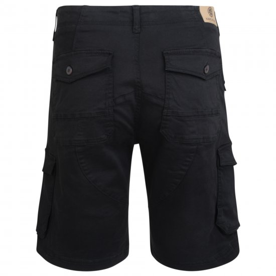 Kam Jeans 320 Cargoshorts Black - Kratke hlače - Moške Kratke Hlače za Močnejše Postave