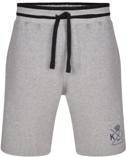 Kam Jeans 328 Jersey Shorts Grey - Trenirke & kratke trenirke - Moške Trenirke za Močnejše Postave