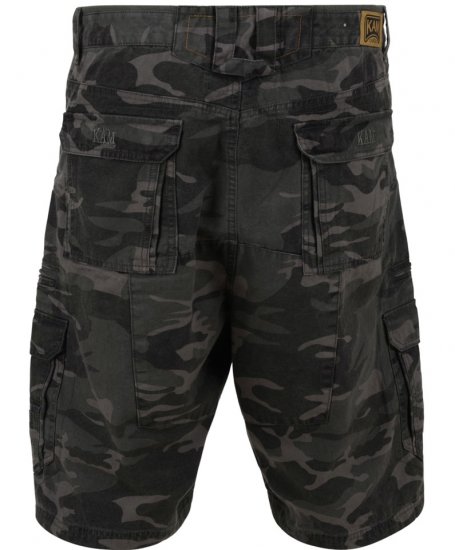 Kam Jeans 329 Short Khaki Camo - Kratke hlače - Moške Kratke Hlače za Močnejše Postave