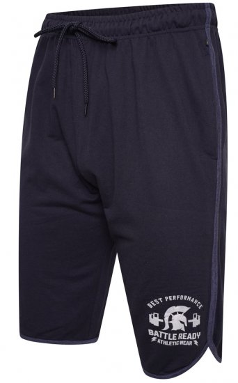 Kam Jeans 3308 Gym Jog Shorts Navy - Športna & zunanja oblačila - Moška Športna Oblačila za Močnejše postave