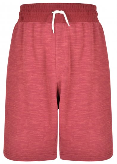 Kam Jeans 331 Melange Jog Shorts Burgundy - Trenirke & kratke trenirke - Moške Trenirke za Močnejše Postave