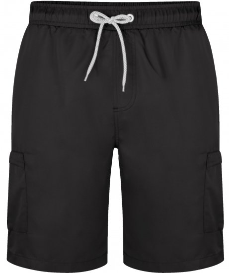 Kam Jeans 334 Cargo Swim Shorts Black - Spodnje perilo & kopalne hlače - Moško Spodnje Perilo za močnejše postave
