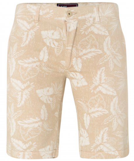 Kam Jeans 340 Dress Shorts Sand - Kratke hlače - Moške Kratke Hlače za Močnejše Postave