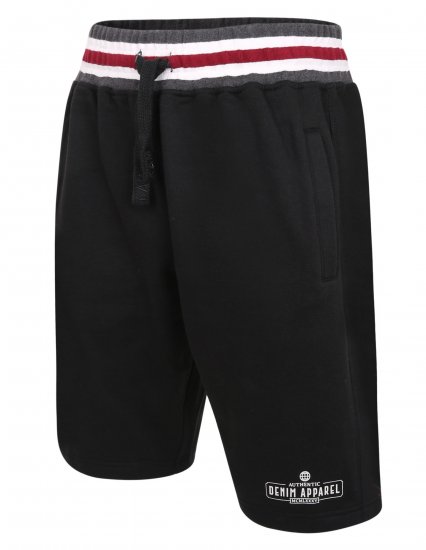 Kam Jeans 344 Jogger Shorts Black - Trenirke & kratke trenirke - Moške Trenirke za Močnejše Postave