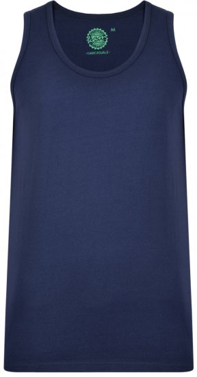 Kam Jeans 500 Tank Top Navy - Kratke Majice - Moške kratke majice za močnejše postave