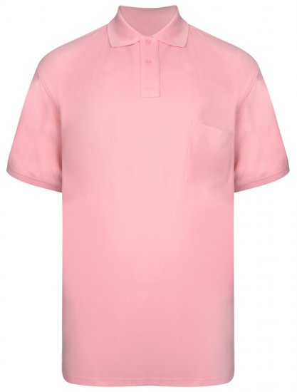 Kam Jeans Polo Pink - Polo majice - Moške Polo Majice za Močnejše Postave
