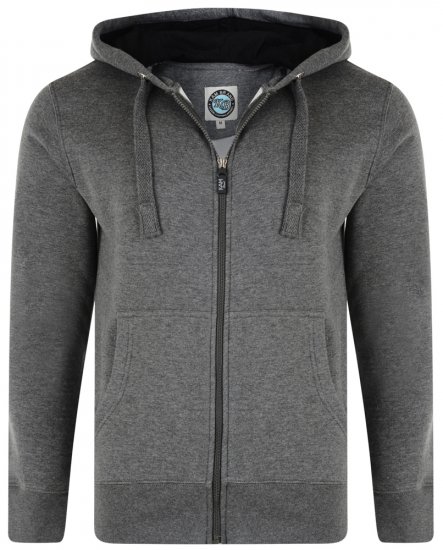 Kam Jeans Hoodie Charcoal TALL SIZES - MOŠKA OBLAČILA MT-6XLT - DALJŠI kroji