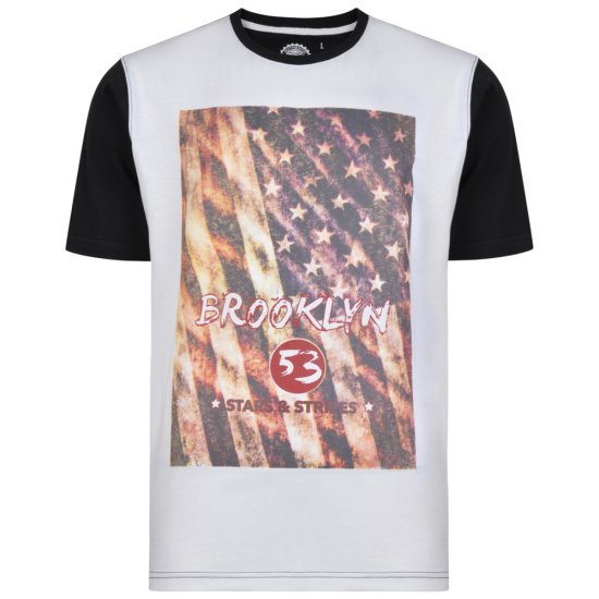 Kam Jeans 5259 T-shirt - Kratke Majice - Moške kratke majice za močnejše postave