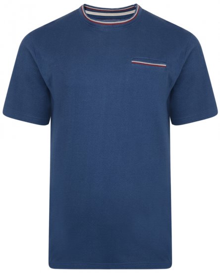 Kam Jeans 5285 T-shirt Denim - Kratke Majice - Moške kratke majice za močnejše postave