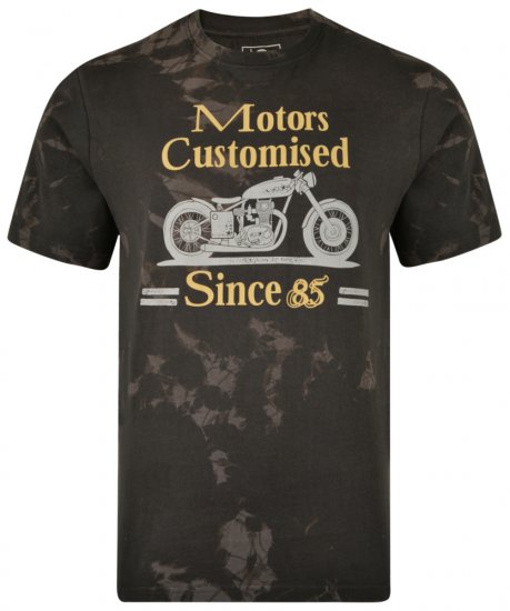 Kam Jeans 5309 T-shirt Navy - Kratke Majice - Moške kratke majice za močnejše postave