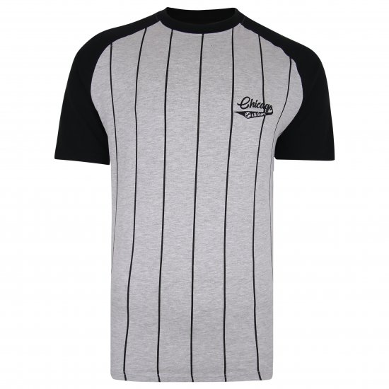 Kam Jeans 5360 Chicago Grey T-Shirt - Kratke Majice - Moške kratke majice za močnejše postave