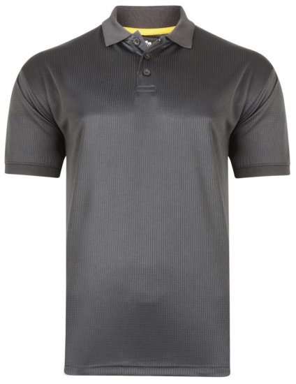 Kam Jeans Technical Lightweight Polo Black - Športna & zunanja oblačila - Moška Športna Oblačila za Močnejše postave