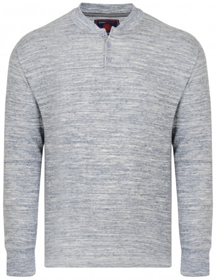 Kam Jeans 5424 Button collar Sweatshirt - Puloverji & jopice - Moški Puloverji & Jopice za Močnejše Postave