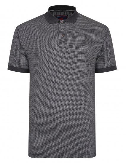 Kam Jeans Casual Look Polo Charcoal - Polo majice - Moške Polo Majice za Močnejše Postave