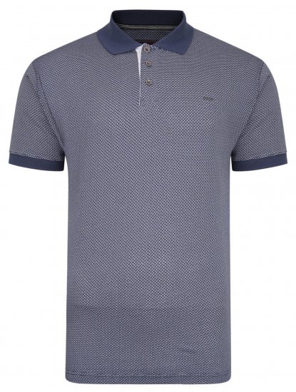 Kam Jeans Casual Look Polo Insignia Blue - Polo majice - Moške Polo Majice za Močnejše Postave