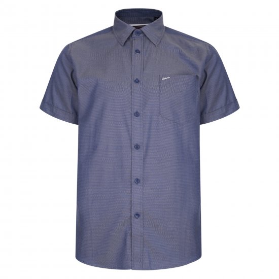 Kam Jeans 6203 Smart/Casual Shirt Indigo - Srajce - Moške srajce za Močnejše Postave