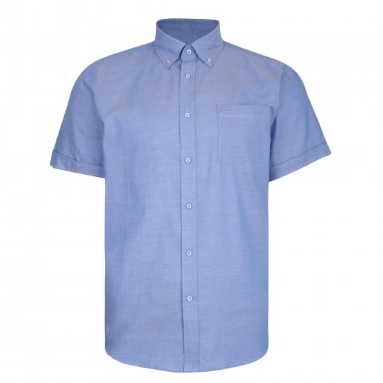 Kam Jeans 6205 Fresh Summer Shirt Blue - Srajce - Moške srajce za Močnejše Postave