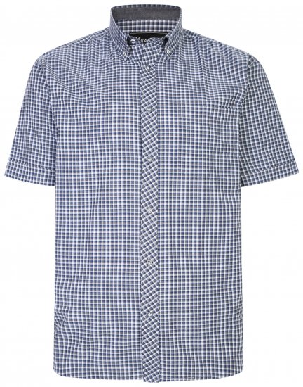 Kam Jeans 6219 Short sleeve Shirt Charcoal - Srajce - Moške srajce za Močnejše Postave