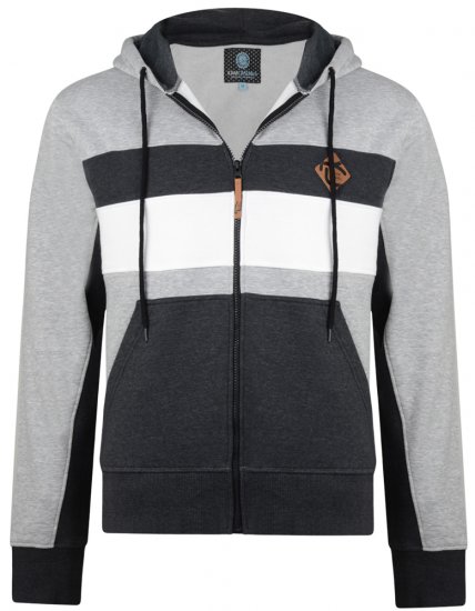 Kam Jeans 701 Cut and Sew Hoodie Grey - Puloverji & jopice - Moški Puloverji & Jopice za Močnejše Postave