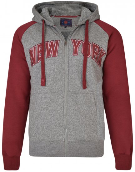 Kam Jeans 7026 New York Hoodie Cordovan - Puloverji & jopice - Moški Puloverji & Jopice za Močnejše Postave