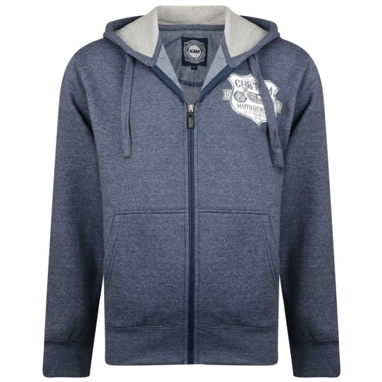 Kam Jeans 704 Customs Hoodie Denim - Puloverji & jopice - Moški Puloverji & Jopice za Močnejše Postave