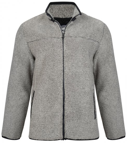 Kam Jeans 713 Fleece Jacket Charcoal - Puloverji & jopice - Moški Puloverji & Jopice za Močnejše Postave