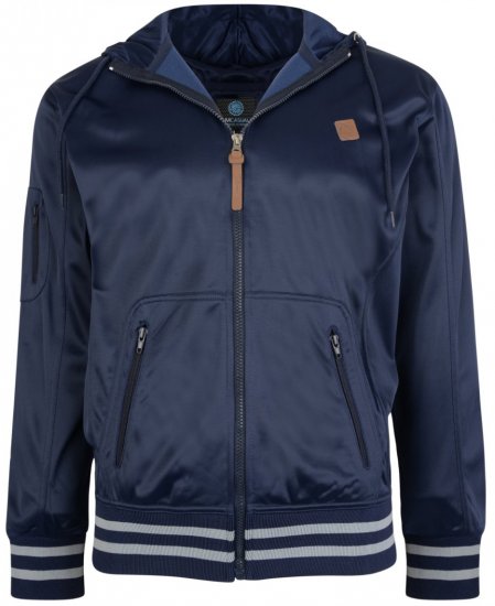 Kam Jeans 799 Tricot Hoody Navy - Puloverji & jopice - Moški Puloverji & Jopice za Močnejše Postave