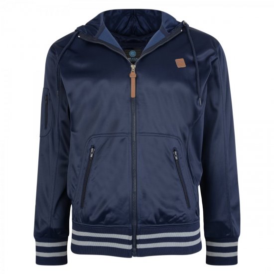 Kam Jeans 799 Tricot Hoody Navy - Puloverji & jopice - Moški Puloverji & Jopice za Močnejše Postave