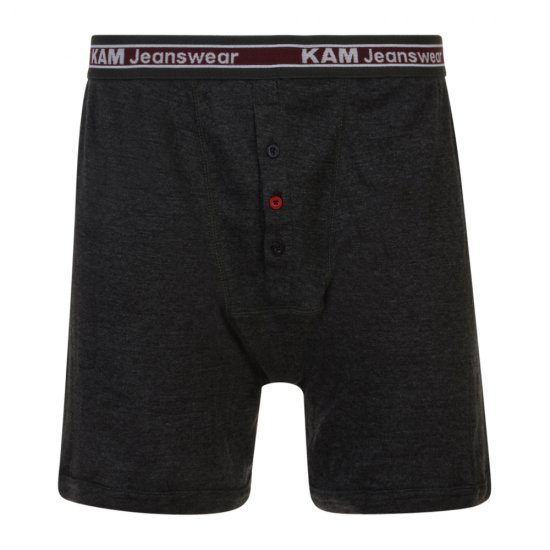 Kam Jeans Boxershorts Black, Grey, Navy 3-Pack - Spodnje perilo & kopalne hlače - Moško Spodnje Perilo za močnejše postave