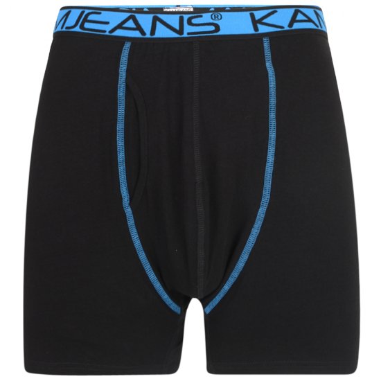 Kam Jeans Boxershorts Black and Navy 2-Pack - Spodnje perilo & kopalne hlače - Moško Spodnje Perilo za močnejše postave