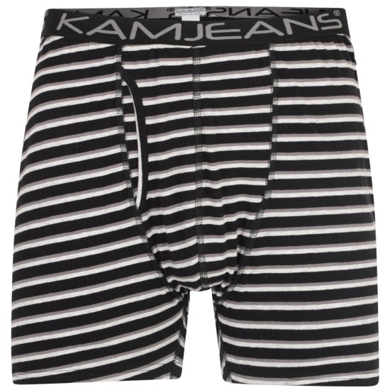 Kam Jeans Striped Boxershorts 2-Pack - Spodnje perilo & kopalne hlače - Moško Spodnje Perilo za močnejše postave